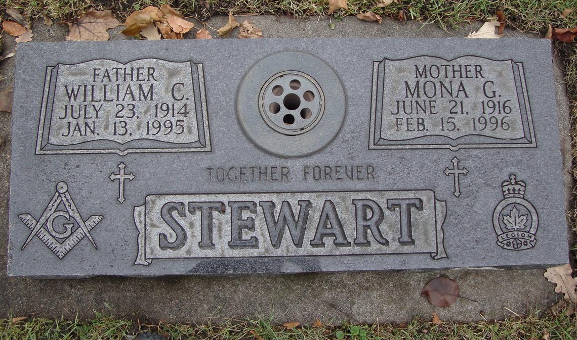 William C Stewart 1914-1995 _ Mona G. Stewart 1916-1996