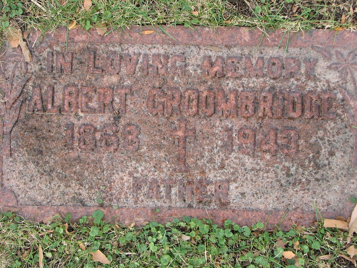 Albert Groombridge 1868-1943 _ SMACW Cemetery