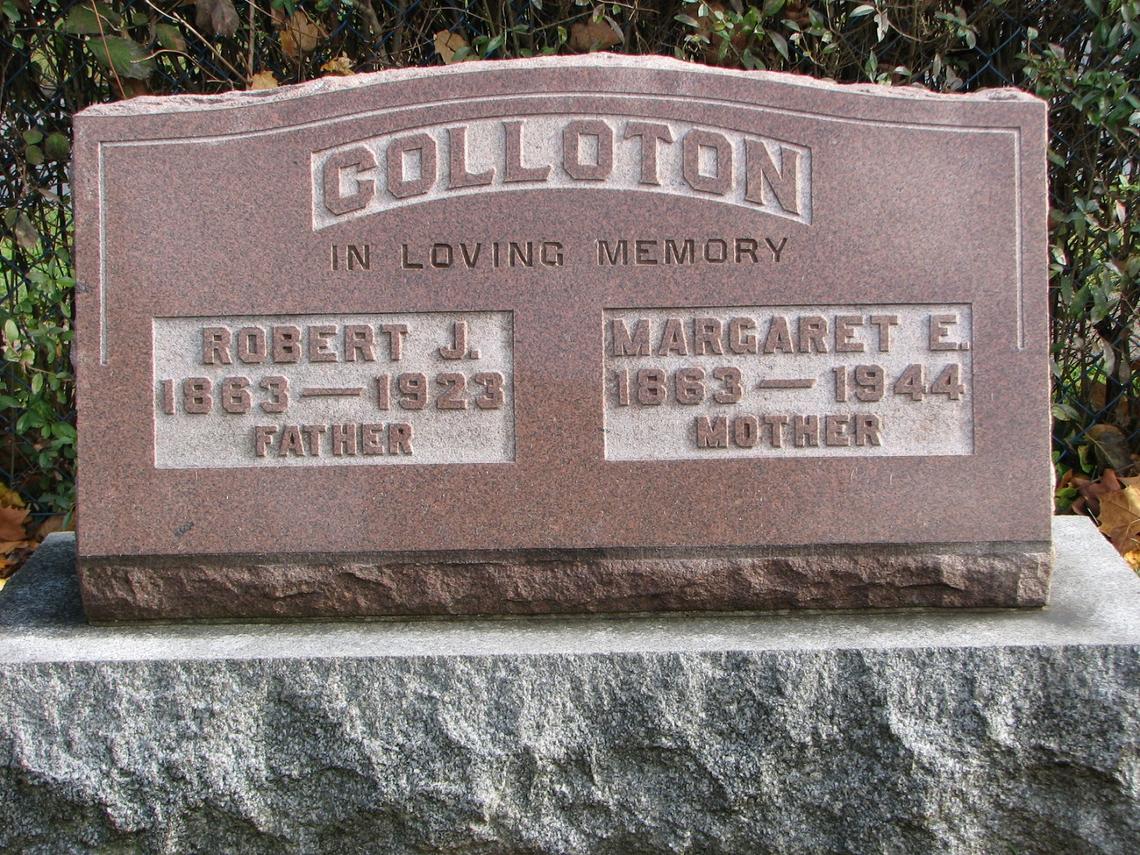 Robert Colloton 1863-1923 Margaret Colloton 1863-1944