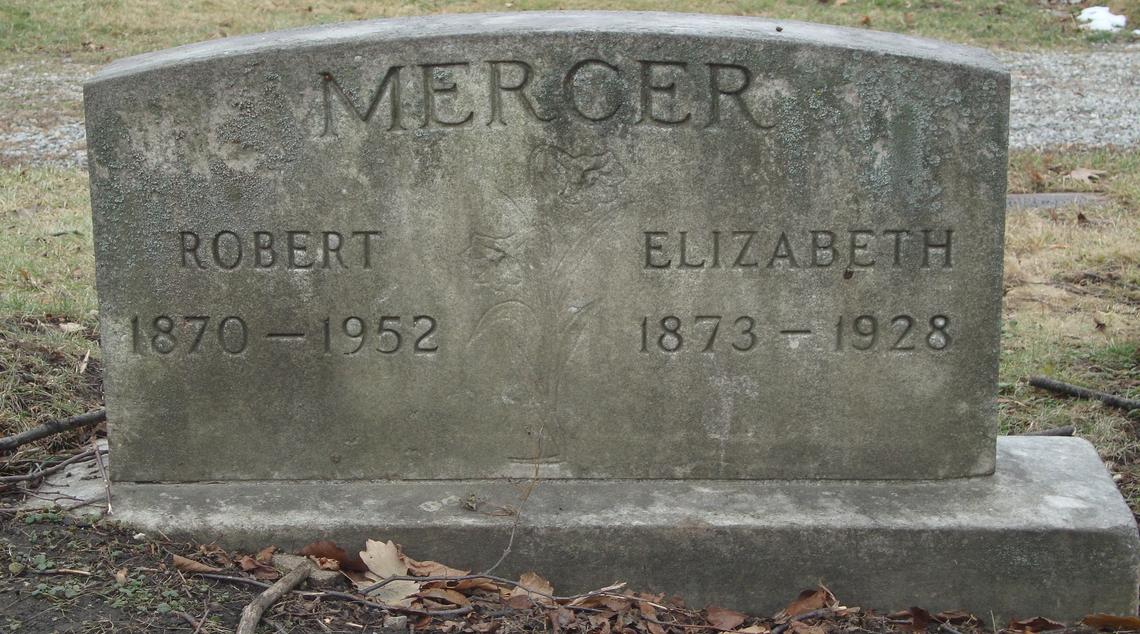 MERCER-Robert 1870-1952 _ Elizabeth 1873-1928 Sect E Row 9