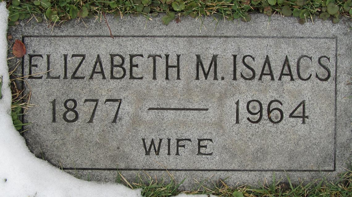 Elizabeth M. Gillespie Isaacs 1877-1964