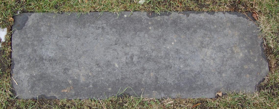 Walker site - blank headstone 2013