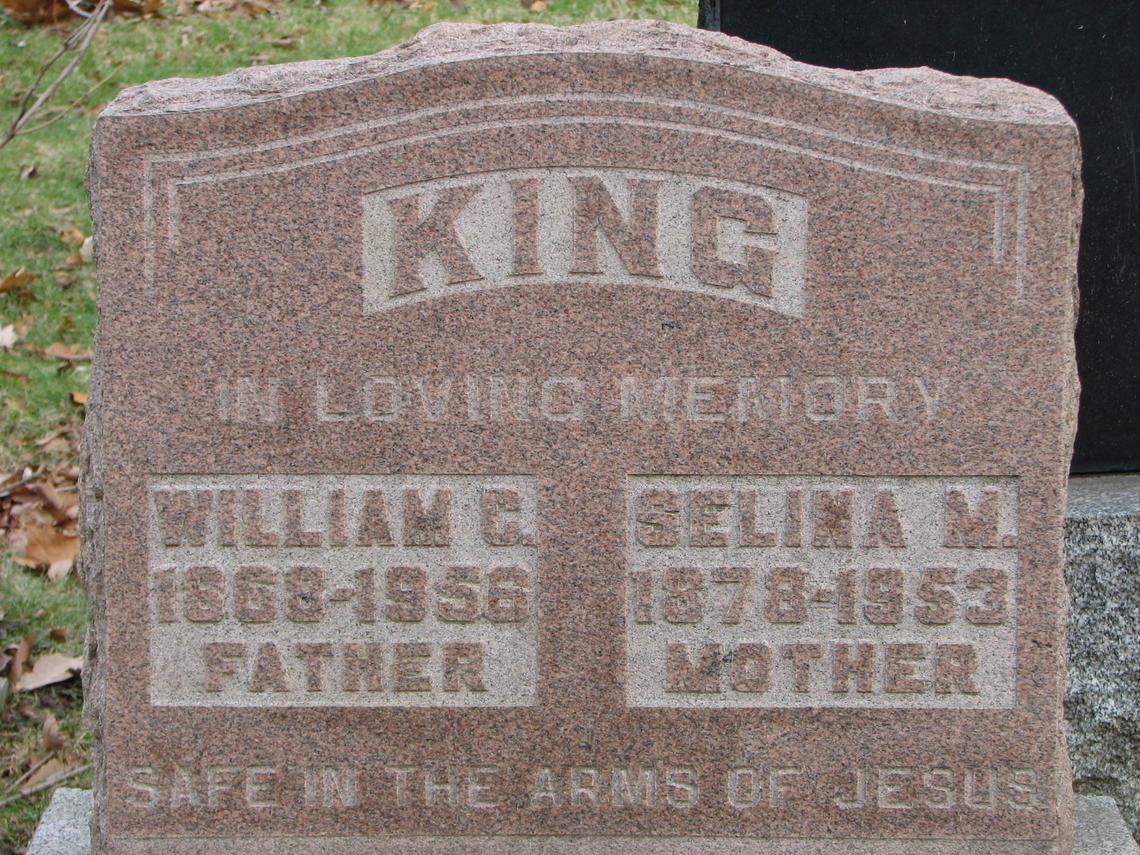 William G King 1868-1956_Selina M. 1878-1953_Sect E Row 4