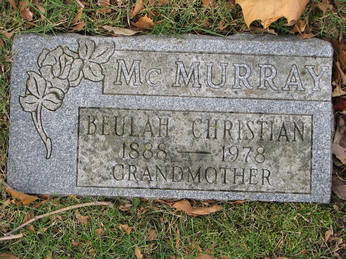 Beulah Christian McMurray 1888-1978