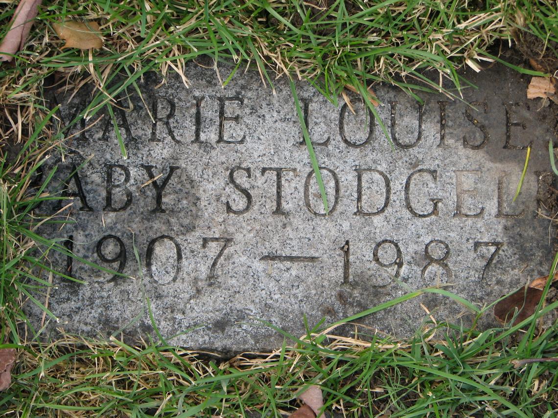 Marie Louise BABY Stodgell 1907-1987