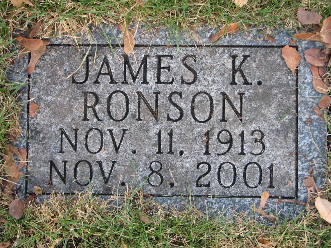 James K. Ronson 1913-2001