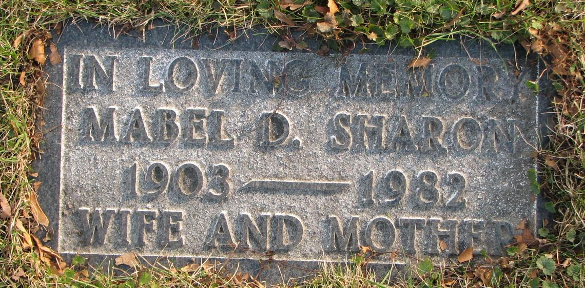 Mabel D. SHARON 1903-1982